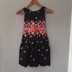 Children’s Black Floral Dress
